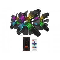 Case Fan darkFlash Talon Pro 3in1(12cm x 3 /LED RGB Syn with all MB/Remoter Control)